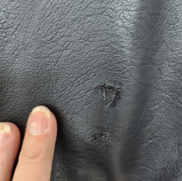 Apt. 9 Womens Black  Faux Leather Jacket size Small - Picture 8 of 9